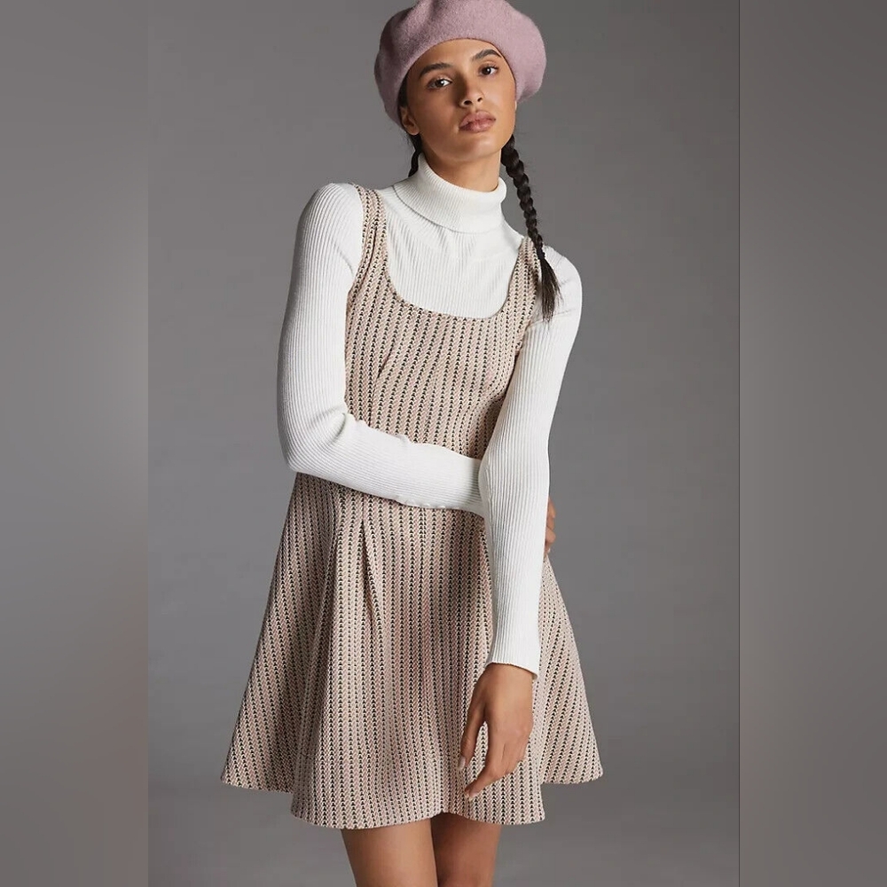 Anthropologie Maeve Mini Jacquard Dress